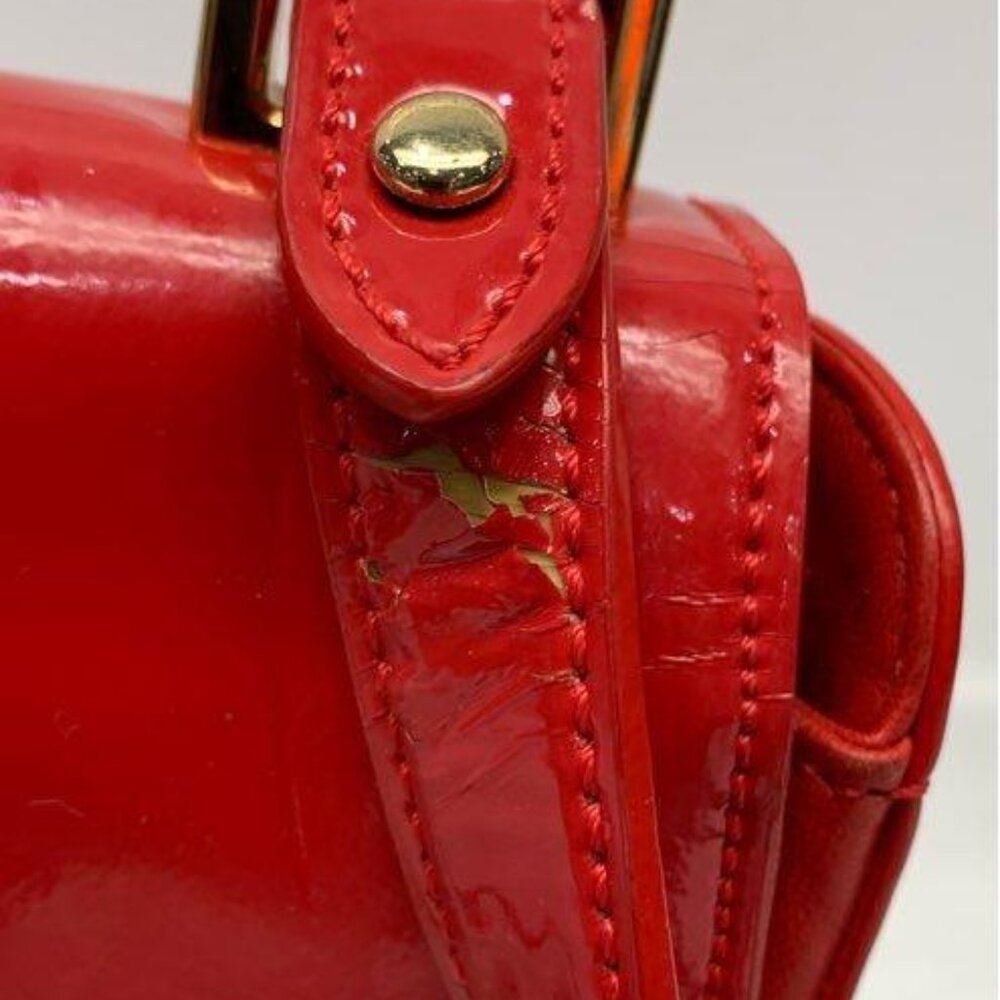 Lauren Ralph Lauren Women’s Red Leather Clutch Bag - Picture 11 of 13